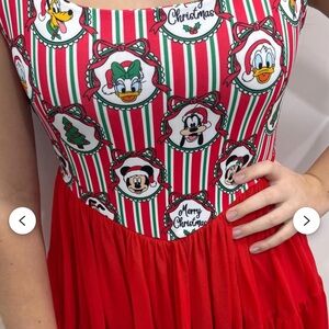 Disney Red and Green Character Dress holiday 2025 size medium